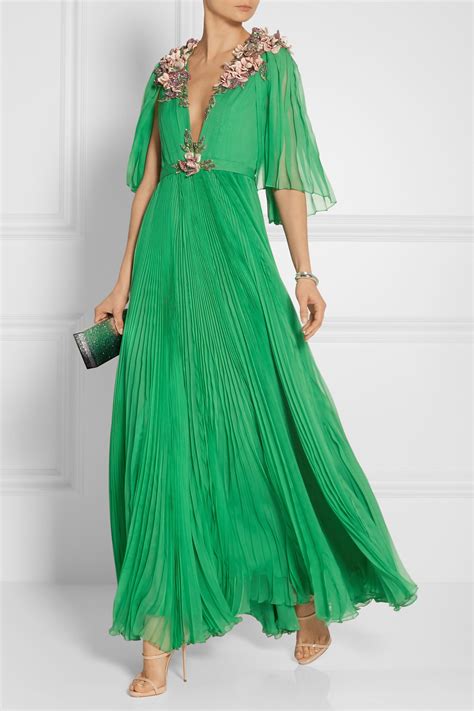 gucci green silk dress|net a porter gucci dress.